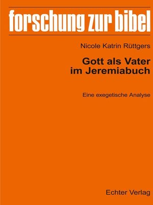 cover image of Gott als Vater im Jeremiabuch